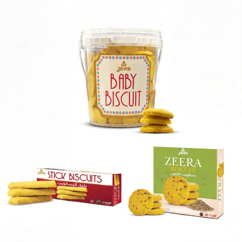 The Biscuit Bundle Baby Biscuit(Basket) Stick Biscuits Zeera Biscuit