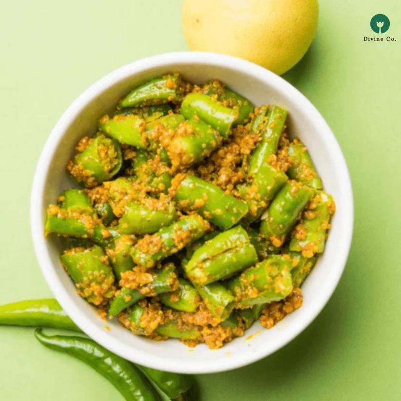 Green chilli pickle